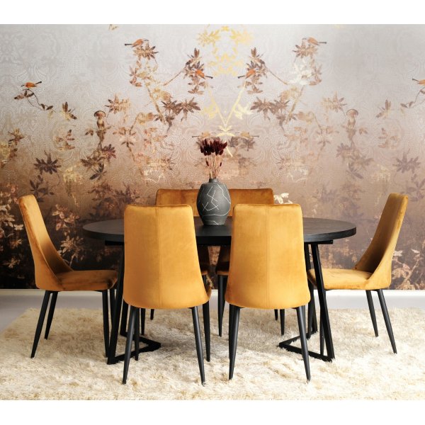 Wendi spisebord - Svart askfinér Wendi spisebord - Svart askfinér