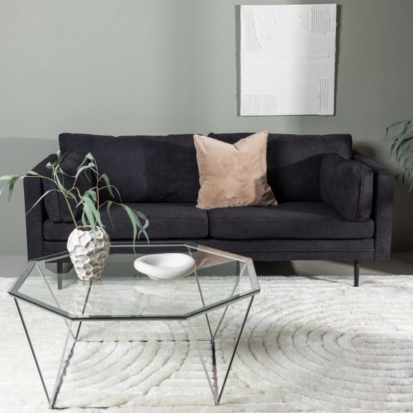 Boom 3-seters sofa - Sort Boom 3-seters sofa - Sort