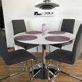 Kundebilde Ibiza spisebord ø110 - Hvit/krom