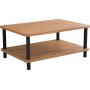 Roga salongbord 100 x 70 cm - Sort/furu
