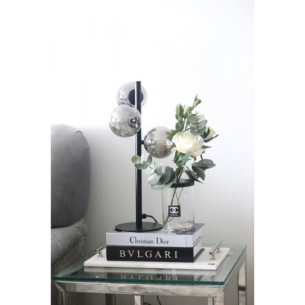 Bordlampe Molekyl - Svart / røykgrå Bordlampe Molekyl - Svart / røykgrå