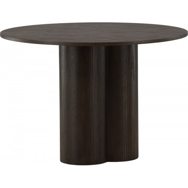 Spisebord Olivia rundt 110 cm semsket skinn Spisebord Olivia rundt 110 cm semsket skinn