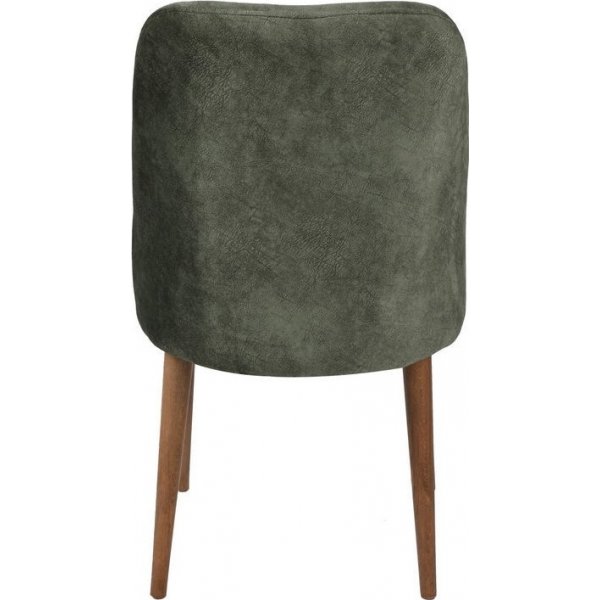 Dallas stol - valnøtt/mørk grønn Dallas stol - valnøtt/mørk grønn