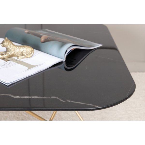 Michel salongbord - Svart marmor