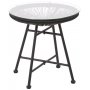 Cafgruppe Fiji bord + 2 stoler - Svart