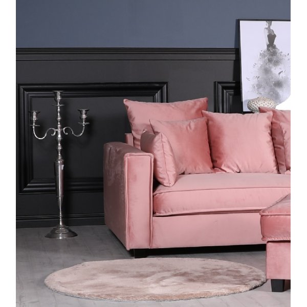 Brandy Loungesofa - 3-seter sofa (dusty pink) Brandy Loungesofa - 3-seter sofa (dusty pink)