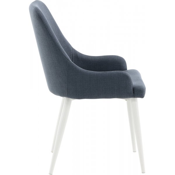 Paradis spisestol - Bl/hvit