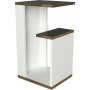 Ravenna sidebord - Hvit/gull/svart