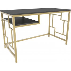 Kennesaw skrivebord 120 x 60 cm - Gull/antrasitt