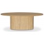 Nova ovalt salongbord 125 cm - whitewash