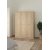 Billund garderobe med 3 drer - Hickory