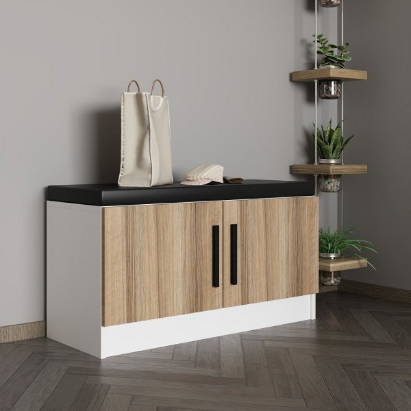 Rizada hall benk 2 - Valnøtt Rizada hall benk 2 - Valnøtt