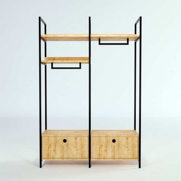 Limbo hallmøbler 638 - Eik/sort Limbo hallmøbler 638 - Eik/sort