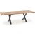 Gambon spisebord med kryssben 160x90 cm - Eik/sort