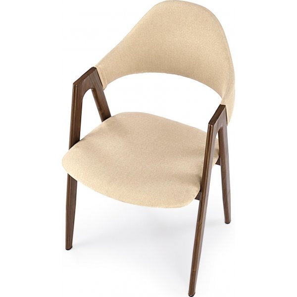 Spisestol valnøtt - Beige Spisestol valnøtt - Beige