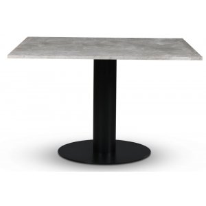 Empire spisebord - Slv Diana marmor 120x120 cm / Svart metallfot