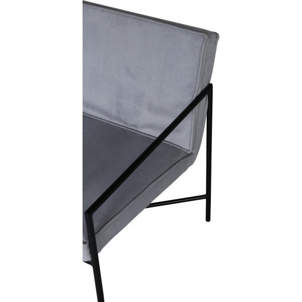 Tetra lenestol - Grå kordfløyel Tetra lenestol - Grå kordfløyel