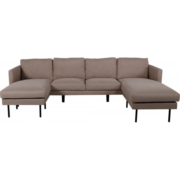 Eden U-sofa - Brun