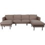 Eden U-sofa - Brun