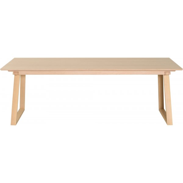 Tanum spisebord 220-320x100 cm - Hvitpigmentert eik Tanum spisebord 220-320x100 cm - Hvitpigmentert eik