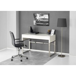 Caitlyn skrivebord - Hvit/krom Caitlyn skrivebord - Hvit/krom