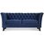 Milton Chesterfield 3-seter sofa - Mørkeblå fløyel