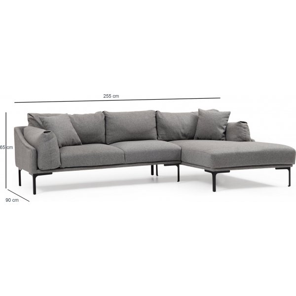 Leo divansofa - Grå Leo divansofa - Grå