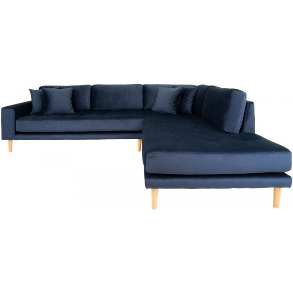 Lido Hjrnesofa med pen finish - Bl