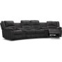 Cinema elektrisk 4-seters sofa med justerbar nakkesttte - Gr