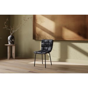 Spisestol Punch i svart fl�yel