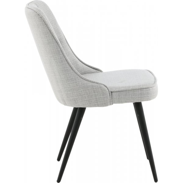 Alice Deluxe spisestol - Lysegr/messing