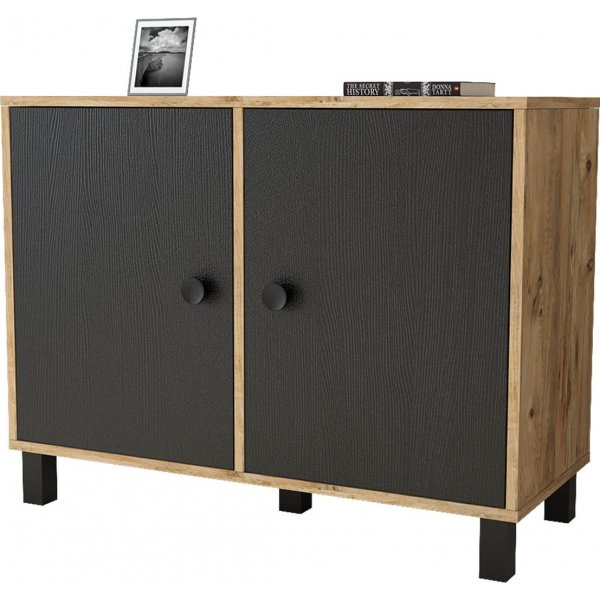 Vilamo skap 35 - Furu/svart