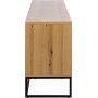 Dalarna skjenk 197 cm - Eik/sort