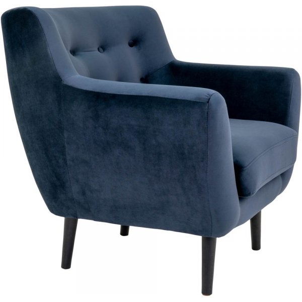 Monte lenestol - Mørk blå/svart Monte lenestol - Mørk blå/svart