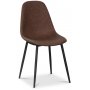 Toscana spisegruppe: 206 cm bord + 6 st Atlantic Empire stoler brun PU