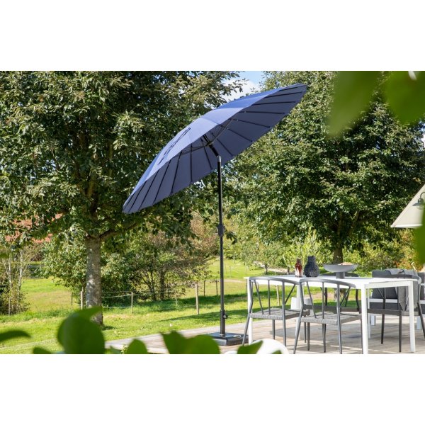 Palmetto parasoll - Sort/Blå Palmetto parasoll - Sort/Blå