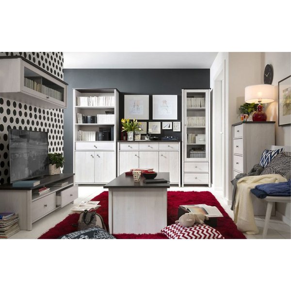 Salvador skjenk - Hvit/svart