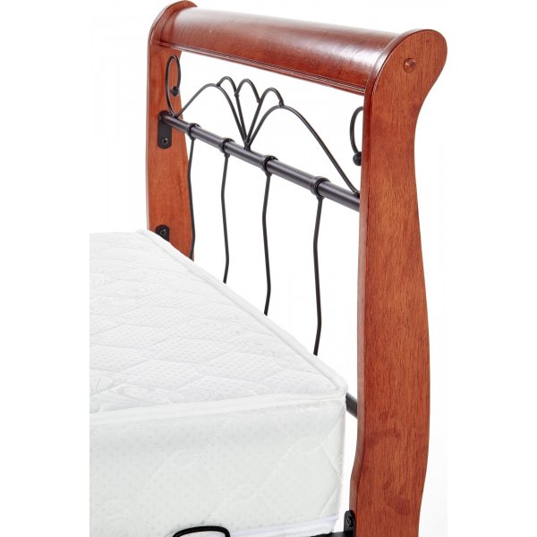 Anika 90 cm seng - antikk kirseb�r/svart