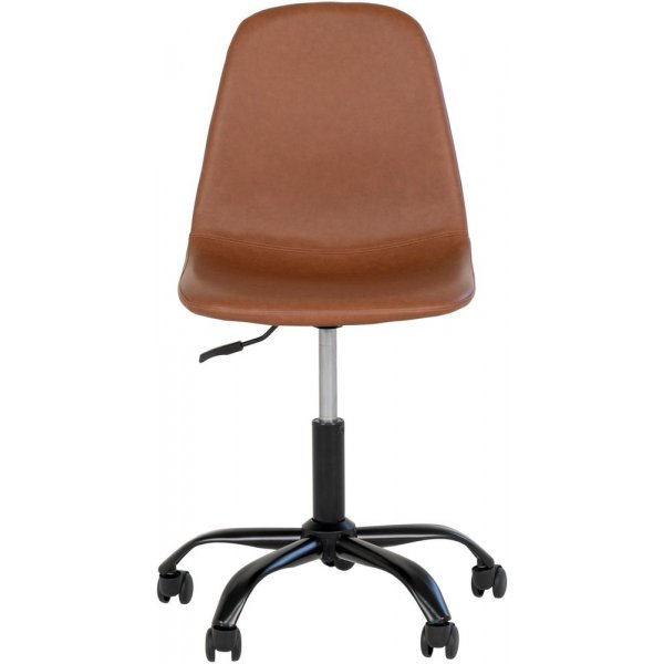 Stockholm kontorstol - Lysebrun / svart