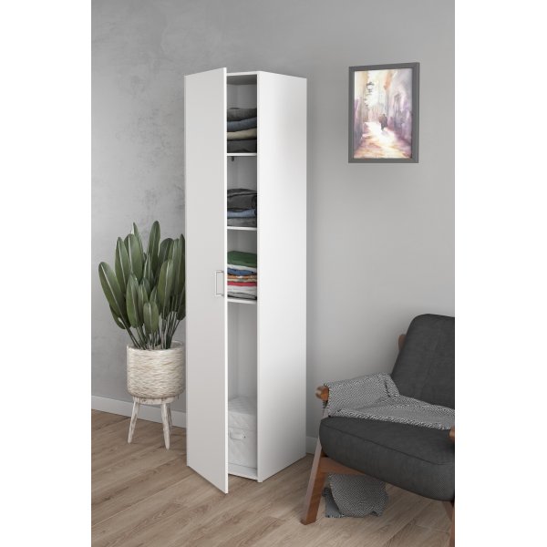Garderobe hvit 40 cm bred og 175 cm høy Garderobe hvit 40 cm bred og 175 cm høy