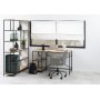 Seaford skrivebord 130 cm - Eik/svart