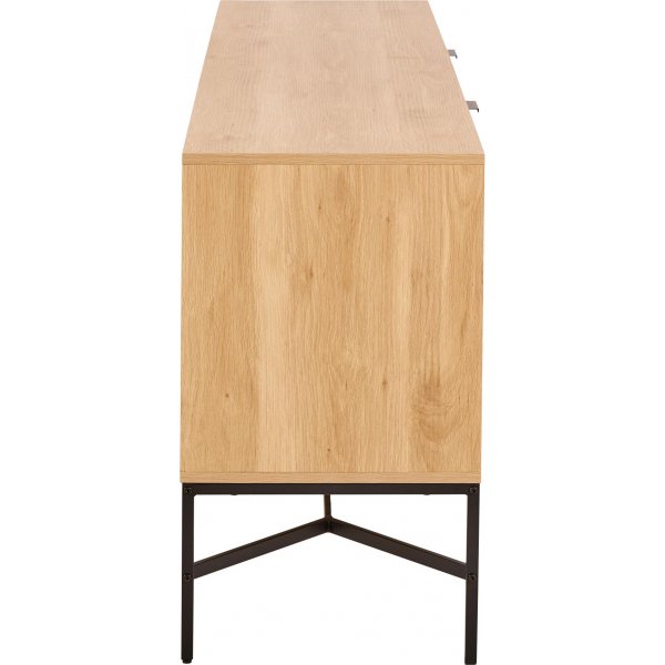 Jaipur skjenk - Eik/matt sort Jaipur skjenk - Eik/matt sort