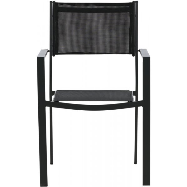 Stabelbar terrassestol svart - Copacabana