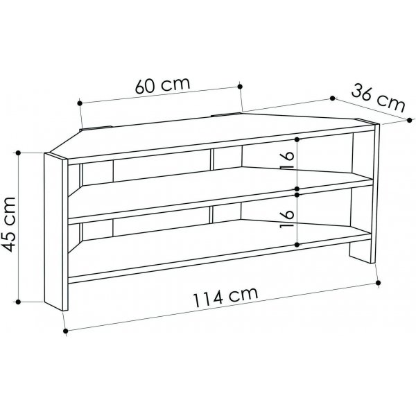 Thales mediebenk - Hvit Thales mediebenk - Hvit