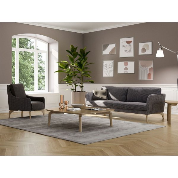 Giza 3-seters sofa - Grå Giza 3-seters sofa - Grå