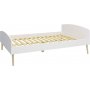 Softline seng 140 x 200 cm - Hvit