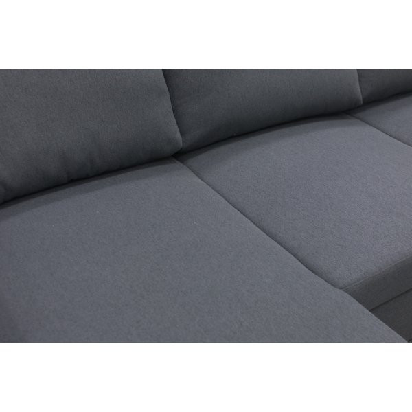 Sofa U-formet sofa 309 cm mørkegrå stoff - Solna + Tekstilrens for møbler Sofa U-formet sofa 309 cm mørkegrå stoff - Solna + Tekstilrens for møbler