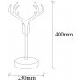 Antler bordlampe - Valntt/slv
