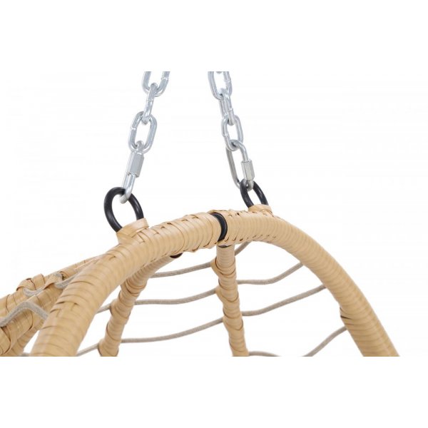 Hengestol Lugo - Svart/beige Hengestol Lugo - Svart/beige