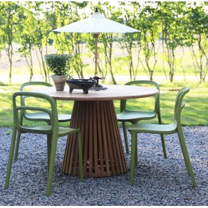Spisegruppe Saltö teak: Teakbord rundt 120 cm inkludert 4 stk. Nordanå stoler Spisegruppe Saltö teak: Teakbord rundt 120 cm inkludert 4 stk. Nordanå stoler